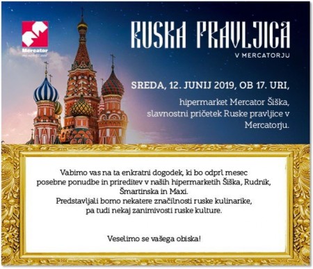 Ruski ekspres vabi | Ruska pravljica v Mercatorju | Mesec Rusije in ruske kulinarike