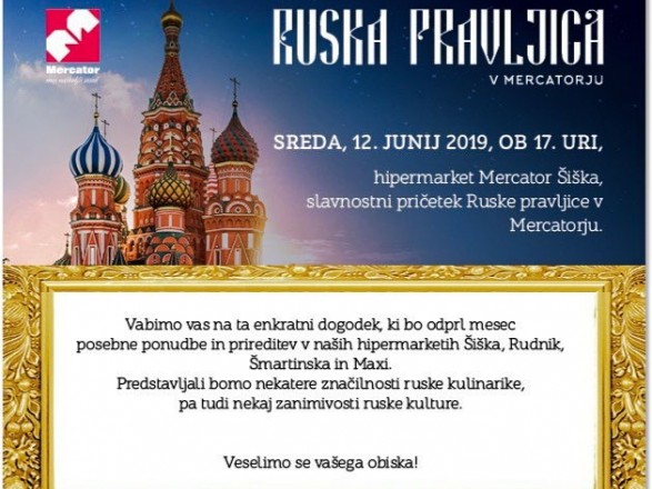 Ruski ekspres vabi | Ruska pravljica v Mercatorju | Mesec Rusije in ruske kulture