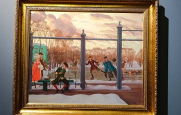 Ruske zimske zabave. Slikar Konstantin Somov na razstavi v Sankt Peterburgu.