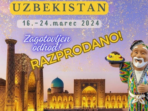 Potovanje v Uzbekistan, pomlad na svilni cesti, je razprodano